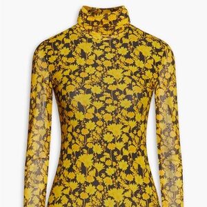 Ganni Floral 90s Turtleneck, XS